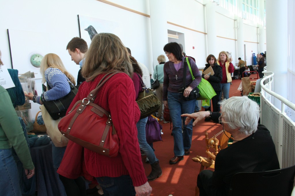 The turnout was good. Conference-goers on a break. Photo Â© Moo Dog Press Magazine 