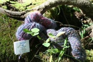 Specialty yarns are but one of the facets at Still River Mill. This skein features Samoyed hair blended with other fibers to ultrasoft unique product.